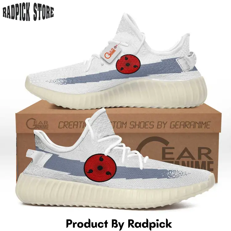 Sasuke uchiha symbol yeezy shoes anime sneakers  rp192192192